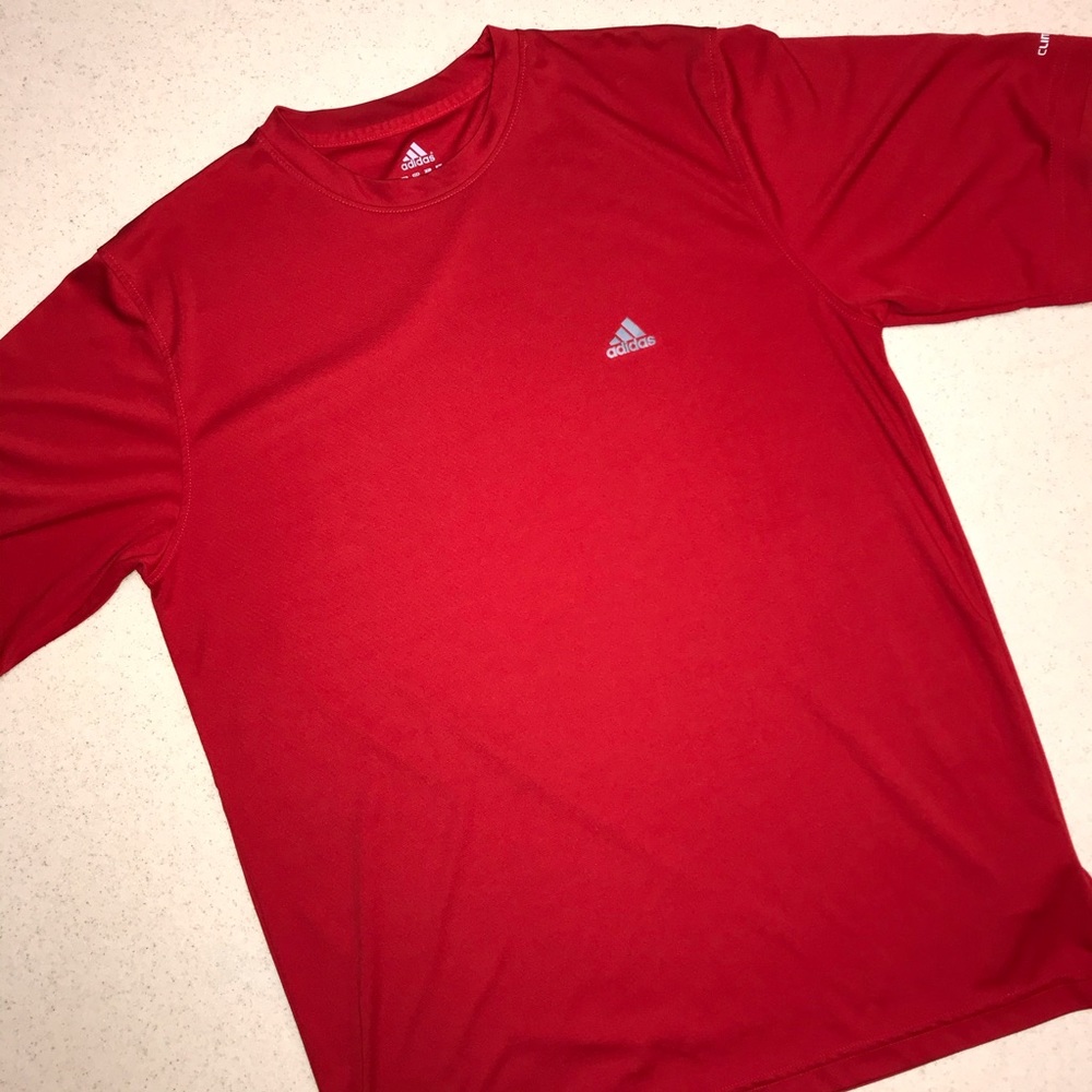 🌴3/$20 Adidas Climalite Shirt Red